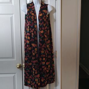 Lularoe  open from sleeveless cardigan duster  Sz  S